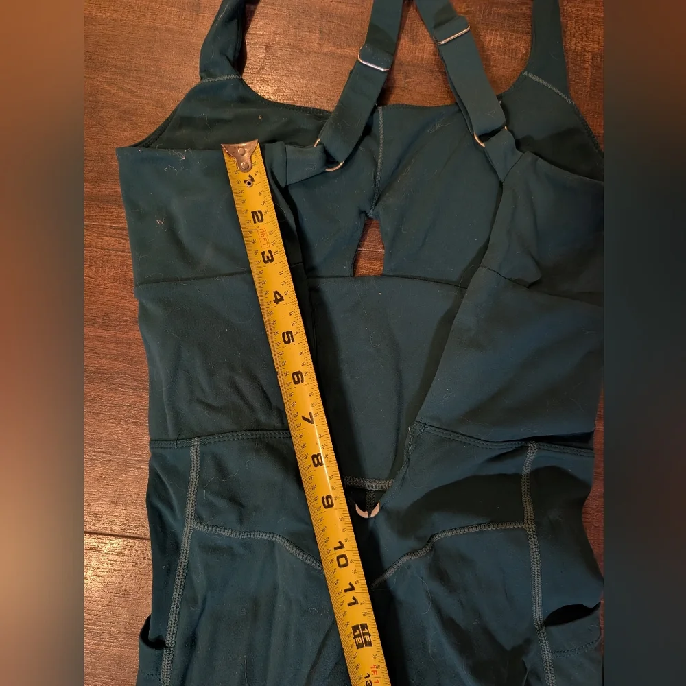 Popflex Women’s Teal Active Jumpsuit - Sleek Full-Length Workout One-Piece - Picture 9 of 11